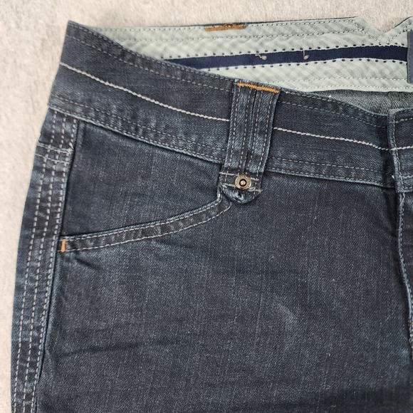 Converse One Star Bootcut Jeans Womens 6 Blue Dark Wash Mid Rise Denim 30x33 - Picture 3 of 16